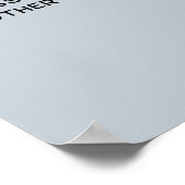 ロゴ文字QRコードプロモーションビジネスパウダーブルー ポスター (角)