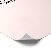 ロゴ文字QRコードプロモーション事業赤面ピンク ポスター (角)