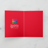 ロゴ書道メリークリスマスハッピーニューイヤー カード (内部)