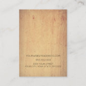 ロゴ木製イヤリング表示カードの追加 名刺 (裏面)