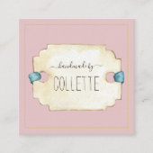 ロゴ正方形の名刺で手作り スクエア名刺 (正面)