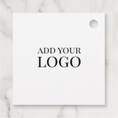 ロゴ気にまたはブランディング付きカードラベル フェイバータグ (裏面)