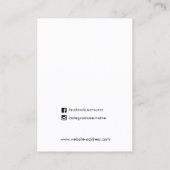 ロゴ水芸術的色イヤリング表示の追加 名刺 (裏面)