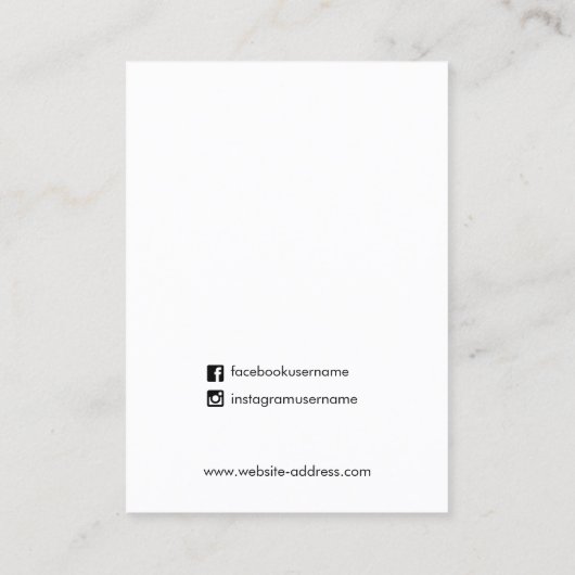 ロゴ水芸術的色イヤリング表示の追加 名刺 (裏面)