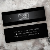 ロゴ灰色グラデーション黒のスタッドイヤリングディスプレイカード