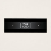 ロゴ灰色グラデーション黒のスタッドイヤリングディスプレイカード (正面)