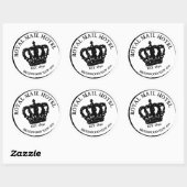 ロゴ王室のシール ラウンドシール (シート)