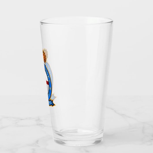 ロゴ王室の付きサセックス協会ガラス タンブラーグラス (左)