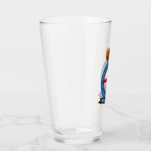 ロゴ王室の付きサセックス協会ガラス タンブラーグラス (右)