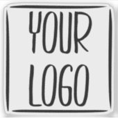 ロゴ用カスタムの光沢のある透明なカットシート シール (正面)