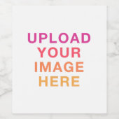 ロゴ画像空白 ワインラベル (シングルラベル)