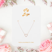 ロゴ白金ゴールドイヤリングジュエリー写真表示カード