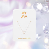 ロゴ白金ゴールドイヤリングジュエリー写真表示カード