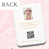 ロゴ白金ゴールドイヤリングジュエリー写真QRディスプレイ