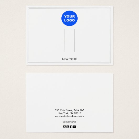 ロゴ白髪アクセサリディスプレイの追加 (正面&裏面)