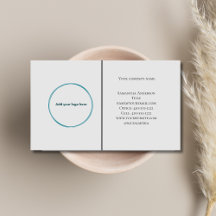 ロゴ白黒グレーミニマルプロフェッショナル