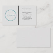 ロゴ白黒グレーミニマルプロフェッショナル 名刺 (正面/裏面)