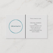 ロゴ白黒グレーミニマルプロフェッショナル 名刺 (正面)