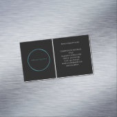 ロゴ白黒プロフェッショナル 企業の マグネット名刺 (インサイチュ)