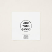 ロゴ白黒ミニマリストスタッドイヤリングディスプレイ (裏面)