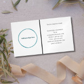 ロゴ白黒ミニマルプロフェッショナル マグネット名刺