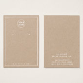 ロゴ白Kraftイヤリング縁ど表示カードの追加 (正面&裏面)