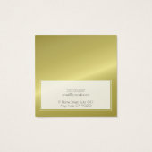 ロゴ真鍮メタリックフェイクイヤリングディスプレイカードの追加 (裏面)