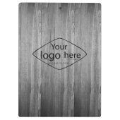 ロゴ素朴な納屋の木材を追加する クリップボード (裏面)