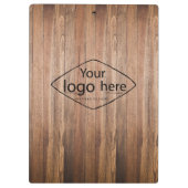 ロゴ素朴な納屋の木材を追加する クリップボード (裏面)