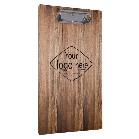ロゴ素朴な納屋の木材を追加する クリップボード (右)