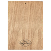 ロゴ素朴な納屋の木材を追加する クリップボード (裏面)