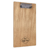 ロゴ素朴な納屋の木材を追加する クリップボード (右)