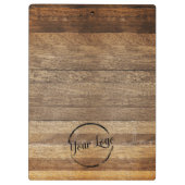 ロゴ素朴な納屋の木材を追加する クリップボード (裏面)