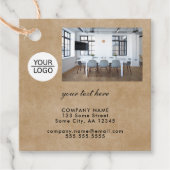 ロゴ素朴の追加カスタム文字フォトプロモーション フェイバータグ (正面)