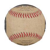 ロゴ素朴の追加カスタム文字会社の写真 野球ボール (正面)