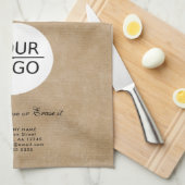 ロゴ素朴の追加カスタム文字会社プロモーション キッチンタオル (四つ折り)