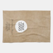 ロゴ素朴の追加カスタム文字会社プロモーション キッチンタオル (横)