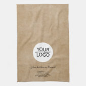 ロゴ素朴の追加カスタム文字会社プロモーション キッチンタオル (縦)