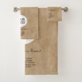 ロゴ素朴の追加カスタム文字会社プロモーション バスタオルセット (インサイチュ)