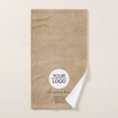 ロゴ素朴の追加カスタム文字会社プロモーション バスタオルセット (ハンドタオル)