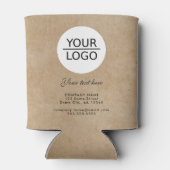 ロゴ素朴の追加カスタム文字会社プロモーション 缶クーラー (裏面)