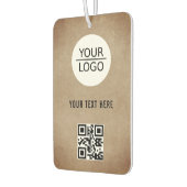 ロゴ素朴の追加QRコードのカスタム文字プロモーション カーエアーフレッシュナー (左)