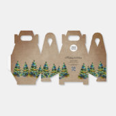 ロゴ素朴の追加QRコード文字クリスマスツリー フェイバーボックス (折り畳みなし)