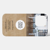 ロゴ素朴を追加するカスタム文字会社の写真 Case-Mate iPhoneケース (裏面 (横))