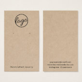 ロゴ素朴イヤリングホルカスタムダーカードの追加 (正面&裏面)