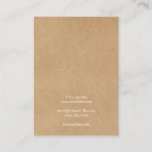 ロゴ素朴グリーナリーイヤリングディスプレイカード 名刺 (裏面)