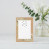 ロゴ素朴グリーナリーイヤリングディスプレイカード 名刺 (スタンド正面)