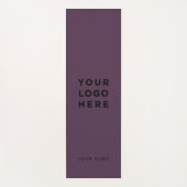 ロゴ紫色の名前会社プロモーションインスタグラム ヨガマット (正面)