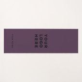ロゴ紫色の名前会社プロモーションインスタグラム ヨガマット (正面(横))