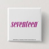 ロゴ紫色17 缶バッジ (正面)